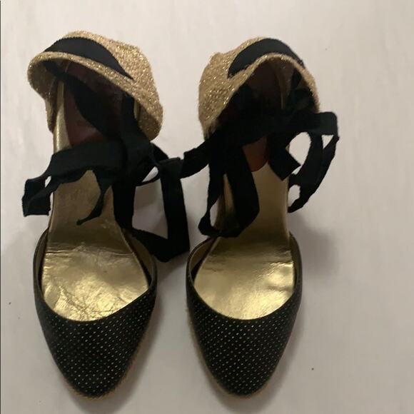 CHRISTIAN LOUBOUTIN ESPADRILLE SANDALS SIZE 39‎ - Picture 1 of 12